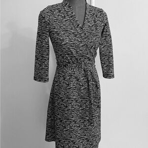 Anne Fontaine Black and White Long Sleeve Dress